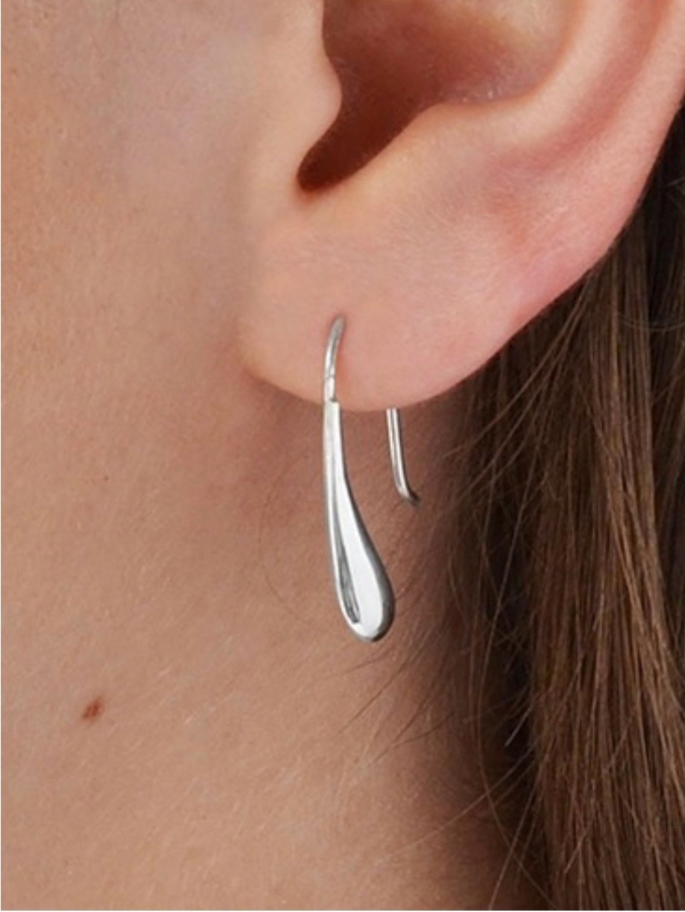 Teardrop 925 Sterling Silver Dangle Earrings